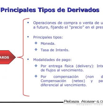 ¿Cuales son los tipos de instrumentos derivados que existen?