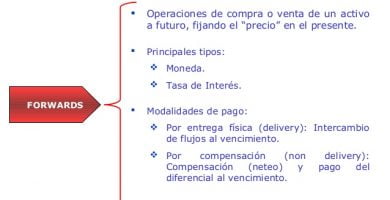 ¿Cuales son los tipos de instrumentos derivados que existen?