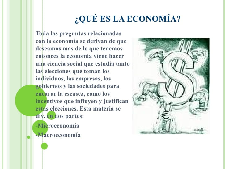 ¿Qué es la Economía?