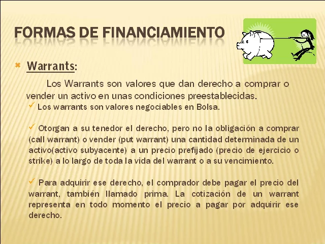 ¿Qué es un contrato de warrant?